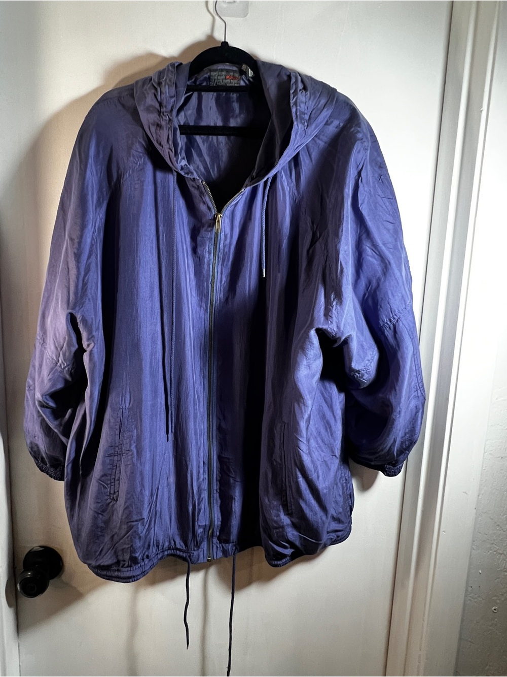 Vintage Mureli 100% Silk Windbreaker Jacket